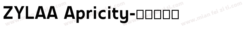 ZYLAA Apricity字体转换